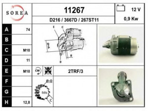 EAI 11267 starteris
F80218400A, F80218400B