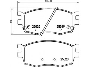 TEXTAR 2501901 stabdžių trinkelių rinkinys, diskinis stabdys 
 Techninės priežiūros dalys -> Papildomas remontas
581011JA10