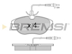 BREMSI BP2598 stabdžių trinkelių rinkinys, diskinis stabdys 
 Techninės priežiūros dalys -> Papildomas remontas
71752992, 425109, 425110, 425453