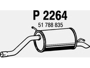 FENNO P2264 galinis duslintuvas 
 Išmetimo sistema -> Duslintuvas
51788835