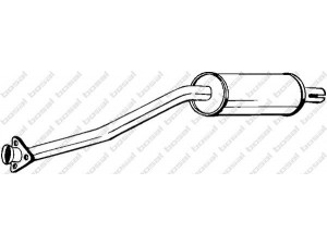 BOSAL 211-369 galinis duslintuvas 
 Išmetimo sistema -> Duslintuvas
NTC1799