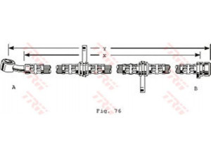 TRW PHD255 stabdžių žarnelė 
 Stabdžių sistema -> Stabdžių žarnelės
46430SK3E01, 46430SK3E013M1, GBH90287