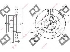 DJ PARTS BD1119 stabdžių diskas 
 Stabdžių sistema -> Diskinis stabdys -> Stabdžių diskas
1244212412