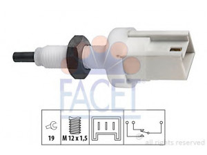 FACET 7.1067 stabdžių žibinto jungiklis 
 Stabdžių sistema -> Stabdžių žibinto jungiklis
161 36 44 080 01/00, 60531609, 7619028