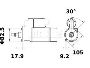 MAHLE ORIGINAL MS 118 starteris