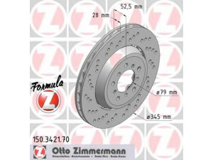 ZIMMERMANN 150.3421.70 stabdžių diskas 
 Dviratė transporto priemonės -> Stabdžių sistema -> Stabdžių diskai / priedai
3411 2 282 445