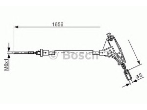 BOSCH 1 987 477 871 trosas, stovėjimo stabdys 
 Stabdžių sistema -> Valdymo svirtys/trosai
4745 R7, 4745 R8, 4745 R7, 4745 R8