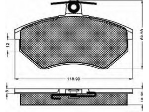 BSF 10254 stabdžių trinkelių rinkinys, diskinis stabdys 
 Techninės priežiūros dalys -> Papildomas remontas
357698151A, 357698151A, 357698151A