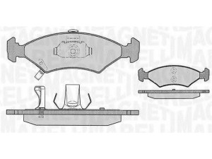 MAGNETI MARELLI 363916060287 stabdžių trinkelių rinkinys, diskinis stabdys