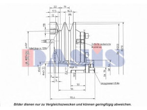AKS DASIS 851343N magnetinė sankaba, oro kondicionieriaus kompresorius