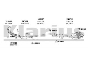 KLARIUS 720911E išmetimo sistema 
 Išmetimo sistema -> Išmetimo sistema, visa