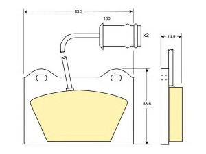 GIRLING 6102532 stabdžių trinkelių rinkinys, diskinis stabdys 
 Techninės priežiūros dalys -> Papildomas remontas
GBP259, GBP90259, GBP259, GBP90259
