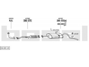 BOSAL 034.981.45 išmetimo sistema 
 Išmetimo sistema -> Išmetimo sistema, visa