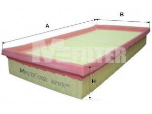 MFILTER K 7021 oro filtras 
 Filtrai -> Oro filtras
03C 129 620, 03C 129 620 G