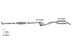 EBERSPÄCHER 022007 išmetimo sistema 
 Išmetimo sistema -> Išmetimo sistema, visa