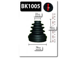 SHAFTEC BK1005 gofruotoji membrana, kardaninis velenas 
 Ratų pavara -> Gofruotoji membrana