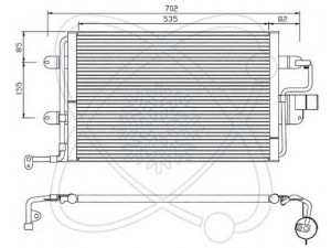 ELECTRO AUTO 30A0018 kondensatorius, oro kondicionierius
1J0820411B, 1J0820411D, 1J0820413A