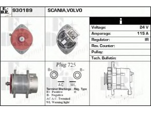 EDR 930189 kintamosios srovės generatorius
1285523, 1285533, AC203R-1152422