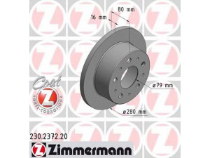 ZIMMERMANN 230.2372.20 stabdžių diskas 
 Stabdžių sistema -> Diskinis stabdys -> Stabdžių diskas
517 40 248, 517 49 275, 518 56 411