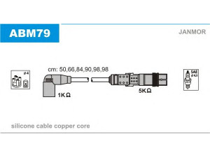 JANMOR ABM79 uždegimo laido komplektas 
 Kibirkšties / kaitinamasis uždegimas -> Uždegimo laidai/jungtys
021 905 409 AA