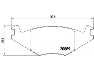 BREMBO P 85 019 stabdžių trinkelių rinkinys, diskinis stabdys 
 Techninės priežiūros dalys -> Papildomas remontas
191615115K, 191698151, 191698151A