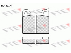 FTE BL1007A1 stabdžių trinkelių rinkinys, diskinis stabdys 
 Techninės priežiūros dalys -> Papildomas remontas
311 698 151 E, 803 698 151 C, 803 698 151 F