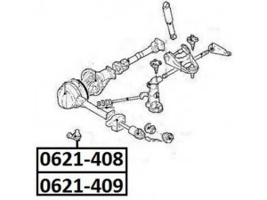 ASVA 0621-409 skersinės vairo trauklės galas 
 Vairavimas -> Vairo mechanizmo sujungimai
324058, 8-94419-409-0, 8-94459-481-0