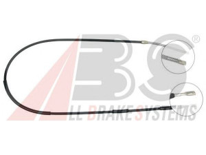 A.B.S. K10985 trosas, stovėjimo stabdys 
 Stabdžių sistema -> Valdymo svirtys/trosai
2108-3508180