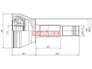 KAMOKA 6292 jungčių komplektas, kardaninis velenas 
 Ratų pavara -> Sujungimai/komplektas
39100 72J20, 39100 73J00, 39101 73J00