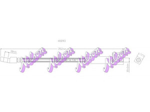 Brovex-Nelson H1893 stabdžių žarnelė 
 Stabdžių sistema -> Stabdžių žarnelės
562344, 90236355, 90236355