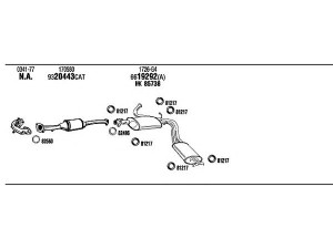 FONOS PE85011 išmetimo sistema 
 Išmetimo sistema -> Išmetimo sistema, visa