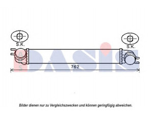 AKS DASIS 057019N tarpinis suslėgto oro aušintuvas, kompresorius 
 Variklis -> Oro tiekimas -> Įkrovos agregatas (turbo/superįkrova) -> Tarpinis suslėgto oro aušintuvas
17518506904