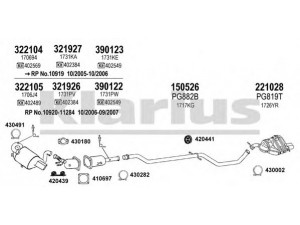 KLARIUS 631424E išmetimo sistema 
 Išmetimo sistema -> Išmetimo sistema, visa