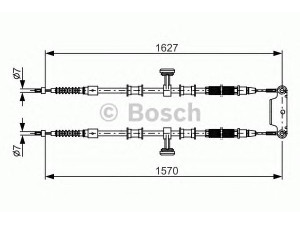 BOSCH 1 987 482 147 trosas, stovėjimo stabdys 
 Stabdžių sistema -> Valdymo svirtys/trosai
51753207, 51753208