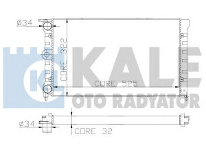 KALE OTO RADYATÖR 139200 radiatorius, variklio aušinimas 
 Aušinimo sistema -> Radiatorius/alyvos aušintuvas -> Radiatorius/dalys
321 121 253 BM, 321 121 253 BM