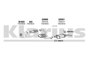 KLARIUS 720234E išmetimo sistema 
 Išmetimo sistema -> Išmetimo sistema, visa