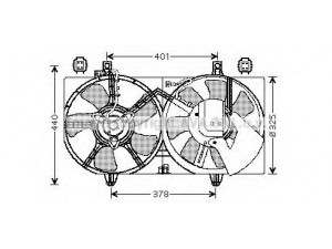 AVA QUALITY COOLING DN7514 ventiliatorius, radiatoriaus
214816M100