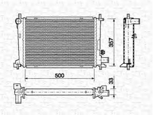 MAGNETI MARELLI 350213725000 radiatorius, variklio aušinimas 
 Aušinimo sistema -> Radiatorius/alyvos aušintuvas -> Radiatorius/dalys
1012954, 1042588, 1124283, 96FB8005HD