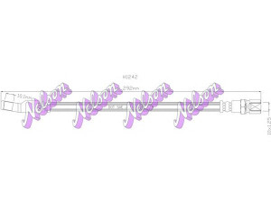 Brovex-Nelson H1242 stabdžių žarnelė 
 Stabdžių sistema -> Stabdžių žarnelės
4156246, 4167826, 4167827, 21013506060