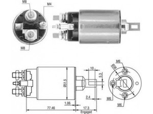 MAGNETI MARELLI 940113050410 solenoidinis jungiklis, starteris
M3T10881