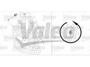 VALEO 458173 starteris 
 Elektros įranga -> Starterio sistema -> Starteris
M0T80281A, M0T80285, M0T80285A