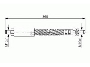 BOSCH 1 987 476 094 stabdžių žarnelė 
 Stabdžių sistema -> Stabdžių žarnelės
1011293, 96AB 2282 AB