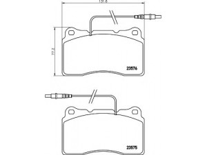 HELLA 8DB 355 018-671 stabdžių trinkelių rinkinys, diskinis stabdys 
 Techninės priežiūros dalys -> Papildomas remontas
9404254608, 9467529687, 425207