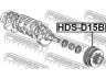 FEBEST HDS-D15B skriemulys, alkūninis velenas 
 Diržinė pavara -> Dirželio skriemulys
13811-P00-U00
