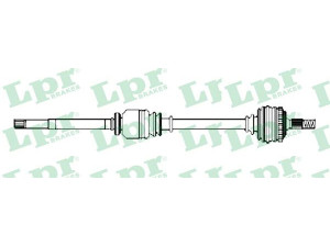 LPR DS52239 kardaninis velenas 
 Ratų pavara -> Kardaninis velenas
7711134778, 7711135321, 8200014118
