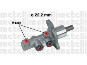 METELLI 05-0293 pagrindinis cilindras, stabdžiai 
 Stabdžių sistema -> Pagrindinis stabdžių cilindras
77364495, 9948847, 9949550, 168 430 00 01