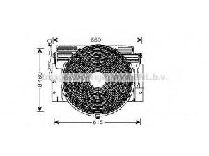 AVA QUALITY COOLING BW7518 ventiliatorius, radiatoriaus 
 Aušinimo sistema -> Oro aušinimas
64546919052, 64546921382, 6921382
