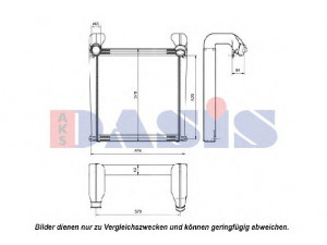 AKS DASIS 267310N tarpinis suslėgto oro aušintuvas, kompresorius
81061300143, 81061300145, 81061309143