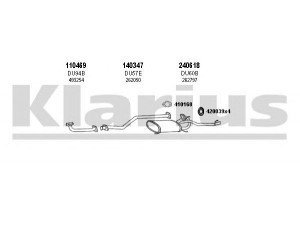 KLARIUS 300046E išmetimo sistema 
 Išmetimo sistema -> Išmetimo sistema, visa