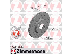 ZIMMERMANN 470.5403.52 stabdžių diskas 
 Dviratė transporto priemonės -> Stabdžių sistema -> Stabdžių diskai / priedai
4020 622 12R, 4020 676 15R, 4020 631 49R